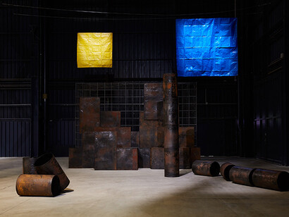 Sheela Gowda
And that is no lie, 2015
Installation view, Pérez Art Museum, Miami, 2015 Courtesy the artist and Pérez Art Museum, Miami Photo: Oriol Tarridas