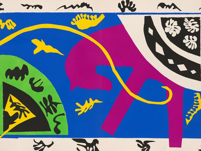 Henri Matisse, The horse, the rider, and the clown (detail), 1947 Courtesy of Art Institute of Chicago