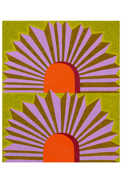 Matt Kleberg, Bloom Tomb Boom, 2023, oilstick on canvas, 96x80 inches. Courtesy the artist and Berggruen Gallery