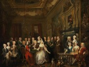 William Hogarth, An assembly at Wanstead House, Oil on canvas