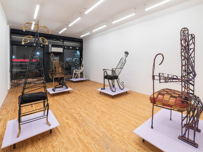 Richard Dial, Wise spirit, exhibition view. Courtesy of March Gallery. Photo by Cary Whittier