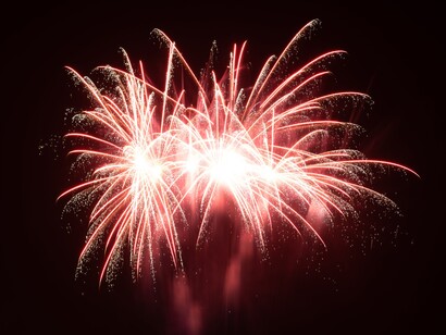 Fogos de artifício em ano novo