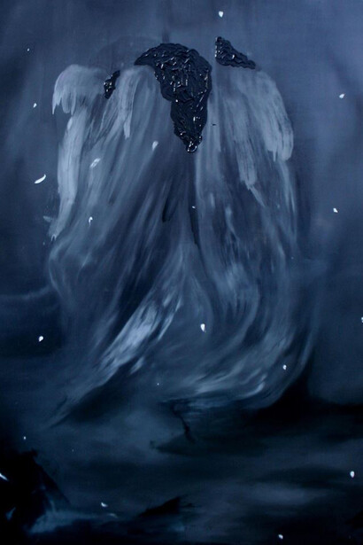 Alan Stefanato, Dark Dream, 2015, olio su tela, 100 x 120 cm