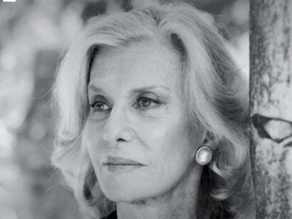 Primo piano di Marina Cicogna, la contessa del cinema italiano 