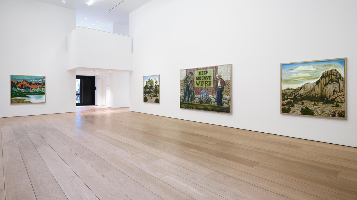 Billy Childish, Keep mojave weird, exhibition view. Courtesy of Lehmann Maupin 