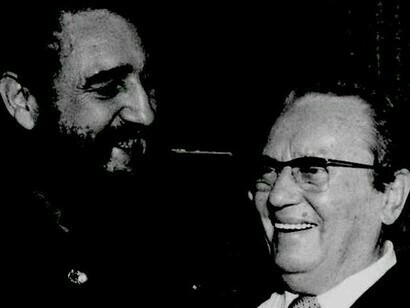 Con Fidel Castro
