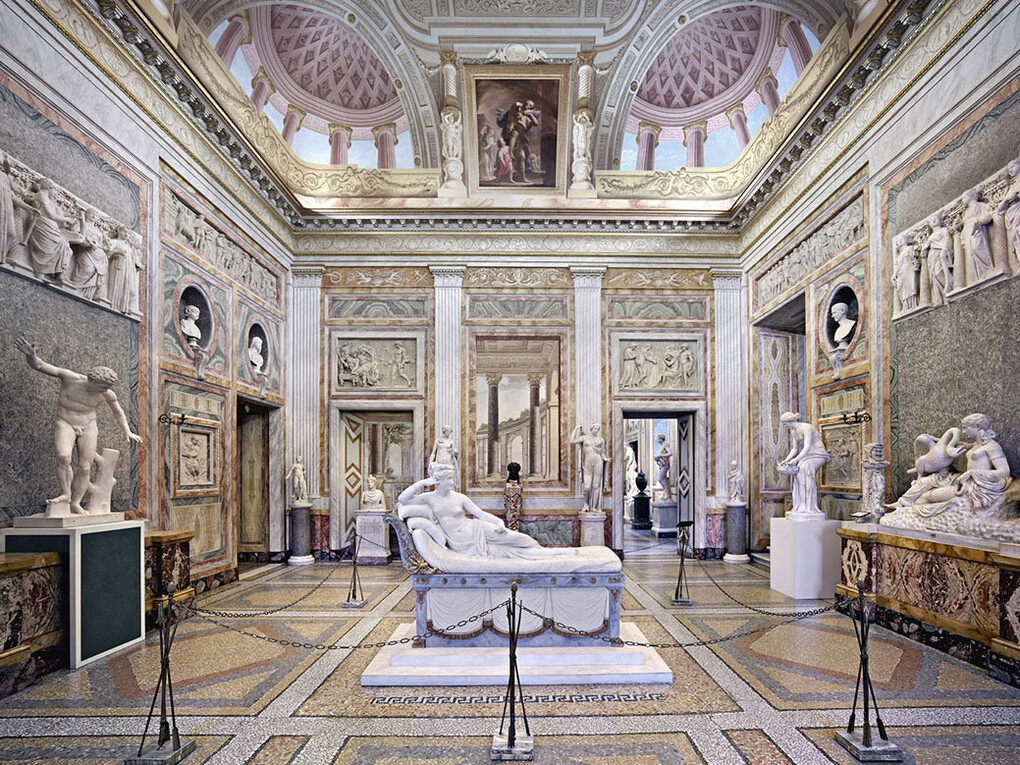Candida Höfer, Villa Borghese Roma XIII, 2012, Lightjet print, 180 x 200 cm (70 7/8 x 78 3/4 in.), Edition of 6, © Candida Höfer, courtesy of Ben Brown Fine Arts