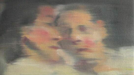 Sherry Kerlin, The Conversation, 2012, oil on canvas, 12 x 14 inches
