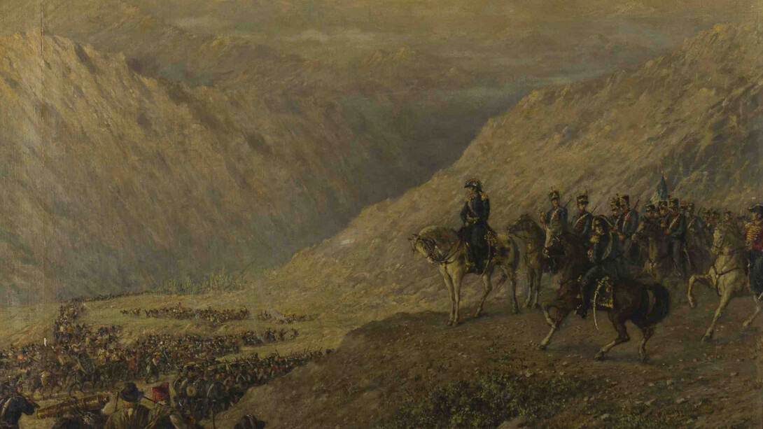Augusto Ballerini, El cruce de la Cordillera de los Andes, 1890