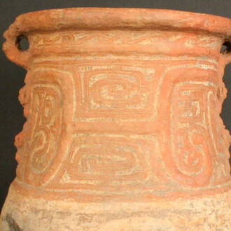 Urna funeraria incisa
Materiales: Cerámica
1100- 1500 d.C. Fase Marajoara.
Medidas: 350 mm de alto