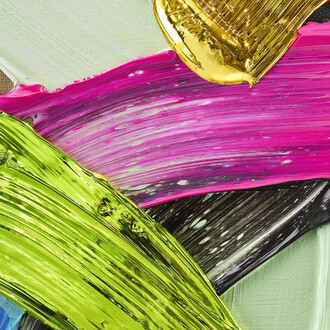 Anselm Reyle, Untitled (detalle), 2025. Cortesía de Galeria Senda