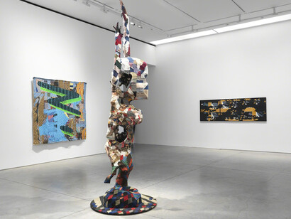 Sanford Biggers, Exhibition view. Courtesy of Marianne Boesky Gallery