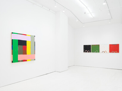 Alicia McCarthy's solo exhibition, exhibition view. Courtesy of Jack Hanley Gallery