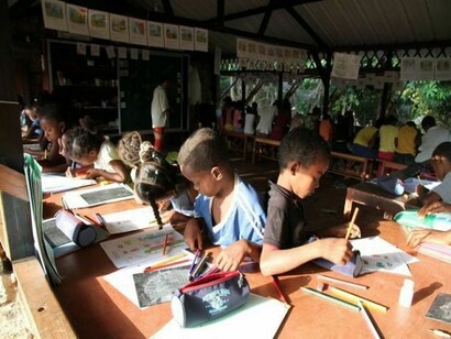 Les enfants de l'école Graine de riz