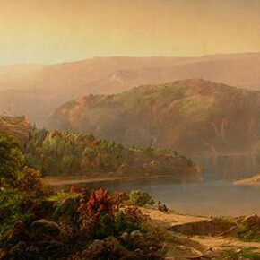 William Louis Sonntag (1822-1900), Morning in the Blue Ridge Mountains, Va., ca. 1858, oil on canvas. The Robert L. Stuart Collection, the gift of his widow Mrs. Mary Stuart