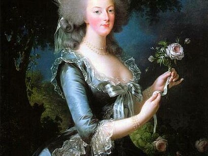 Painting entitled: Marie-Antoinette With The Rose