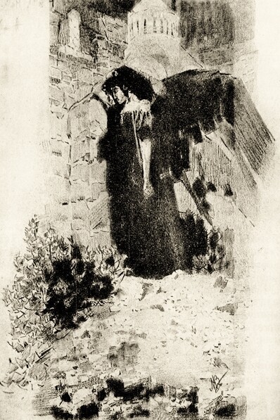 Il Demone alle porte del convento», opera di Michail Vrubel'