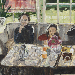 Polina Barskaya, Gleneagles breakfast (detail), 2026. Courtesy of Althuis Hofland Fine Arts
