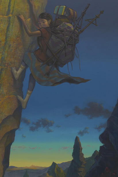 Atsushi Fukui
崖を降りていく Go Down a Cliff
2019
acrylic on canvas
130.5 x 97.0 cm ©Atsushi Fukui
Courtesy of Tomio Koyama Gallery
