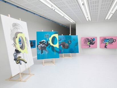 Ashley Hans Scheirl, In and out of painting, ausstellungsansicht. Mit freundlicher genehmigung von Belvedere 21