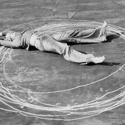Hilka Nordhausen, Untitled (Chalk circle) (detail), 1974. Courtesy of Hamburger Kunsthalle