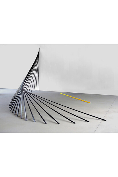 Jonathan Vivacqua, General perimeters upstand trims aluminum, Armstrong, 2015, 3..00 x 500 x 4.00 m. Courtesy of The Flat