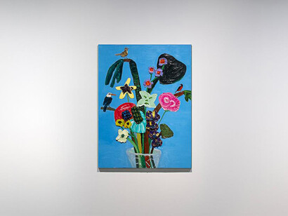 Georgina Gratrix, Sunday painting, exhibition view. Courtesy of Dirimart