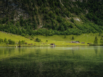 The breathtaking beauty of nature reflected in a tranquil lake, showcasing a stunning landscape