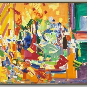 Hans Hofmann, Orchestral Dominance in Yellow, 1954, Olio su tela, 122,2 x 152,7 cm, © Hans Hofmann by SIAE 2013, © Whitney Museum of American