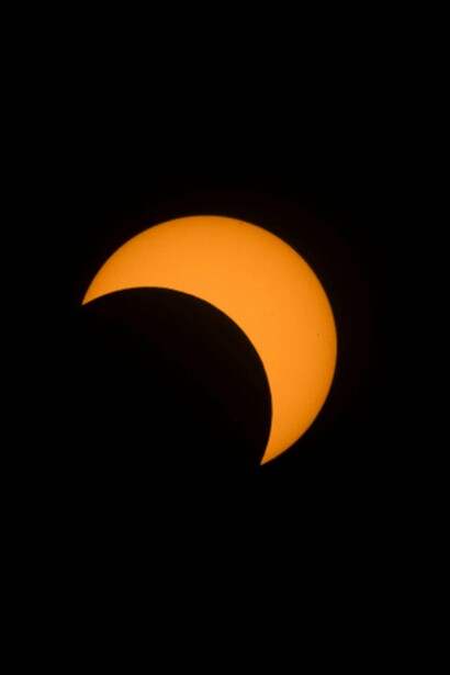 Eclipse solar en proceso