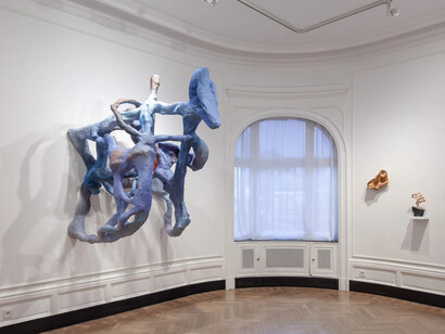Leo Orta, Uncanny in the man sane. Être-anges (ways of being), vista della mostra. Per gentile concessione della Galerie Christophe Gaillard