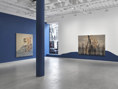 Hayv Kahraman, What cannot be said will be wept, exhibition view. Courtesy of Pilar Corrias