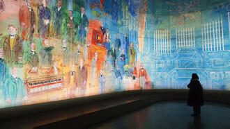 'La Fée Electrique' de Raoul Dufy en el Museo de Arte Contemporáneo de la ciudad de París, Francia