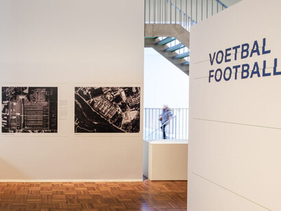 Sport and sportspeople in KL Auschwitz, exhibition view. Courtesy of Kazerne Dossin