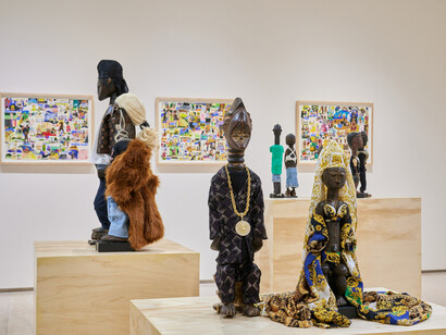 Ralph Lemon, Ceremonies out of the air, vista de exhibición. Cortesía de MoMA PS1