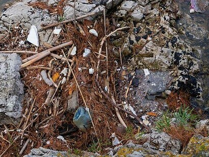Microplastiche nel Parco Nazionale di Mljet in Croazia