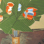 GLOXINIA, Oil and collage on canvas 1957
