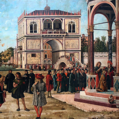Ricevimento degli ambasciatori, dettaglio