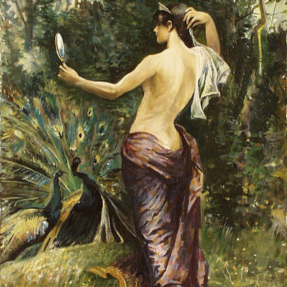 Alexander Maslak, *The Girl with the Peacock*