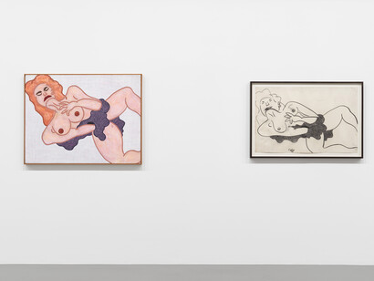 William N. Copley, X-rated, ausstellungsansicht. Mit freundlicher genehmigung der Galerie Max Hetzler