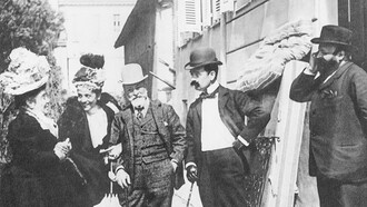 Eleonora Duse e Matilde Serao, Francesco Paolo e Tristan Bernard, 1897 (Giuseppe Primoli)