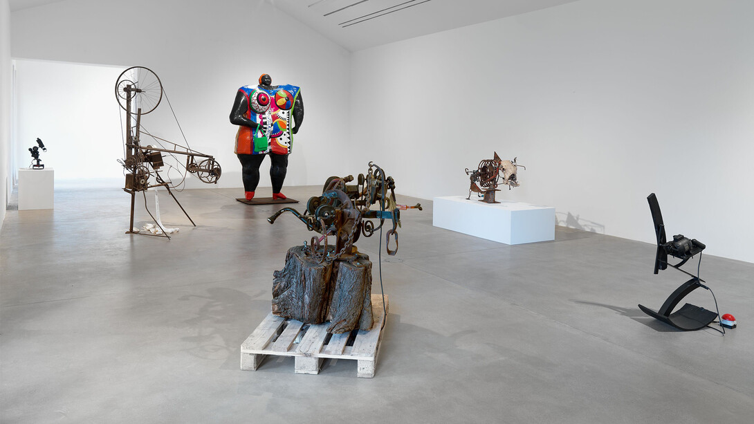 Niki de Saint Phalle and Jean Tinguely, Myths and machines, exhibition view. Courtesy of Hauser & Wirth