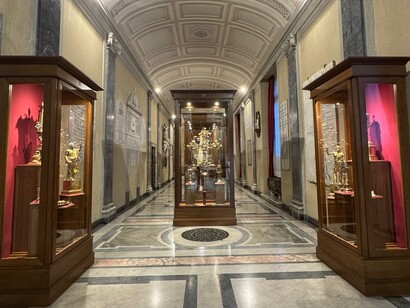Roma, Basilica di San Giovanni in Laterano, particolare dell’allestimento, ph. Anastasia Maria Luciani