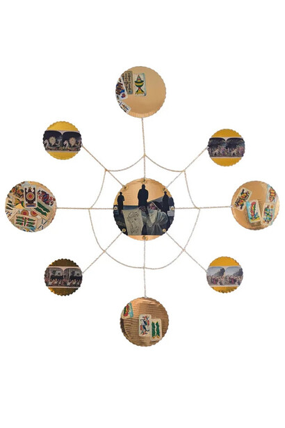 Rachel Rizzo, Re di denari (detail), 2026. Courtesy of Anderson Yezerski Gallery 