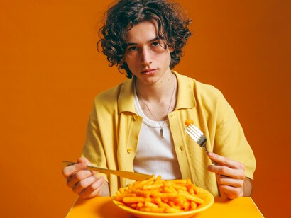 Menino come fritura