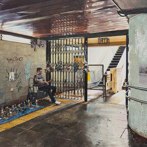 André Griffo, The seller of miniature characters 8, 2024. Courtesy of Nara Roesler Gallery