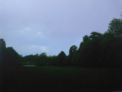 Martin La Rosa, View of the Park, Oil on canvas
