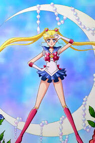Sailor Moon, standing confidently in her iconic outfit, a style that has inspired countless fashion lines, cosplay, and even high-fashion collections, merging the worlds of anime and contemporary fashion