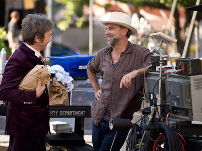 Puro vicio. Martin Short y el director Paul Thomas Anderson.