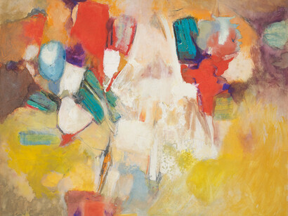 Aubrey Williams, Untitled, c. 1969. Gouache on paper, 61.5 x 76.5 cm. ©Aubrey Williams Estate